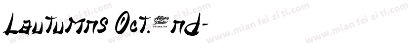 Lautumns Oct.2nd字体转换
